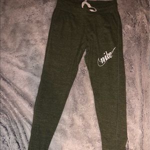 army green nike sweatpants